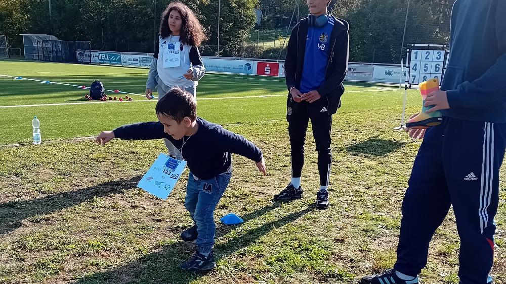 Die Kitakinder nahmen mit Begeisterung am Sportfest teil