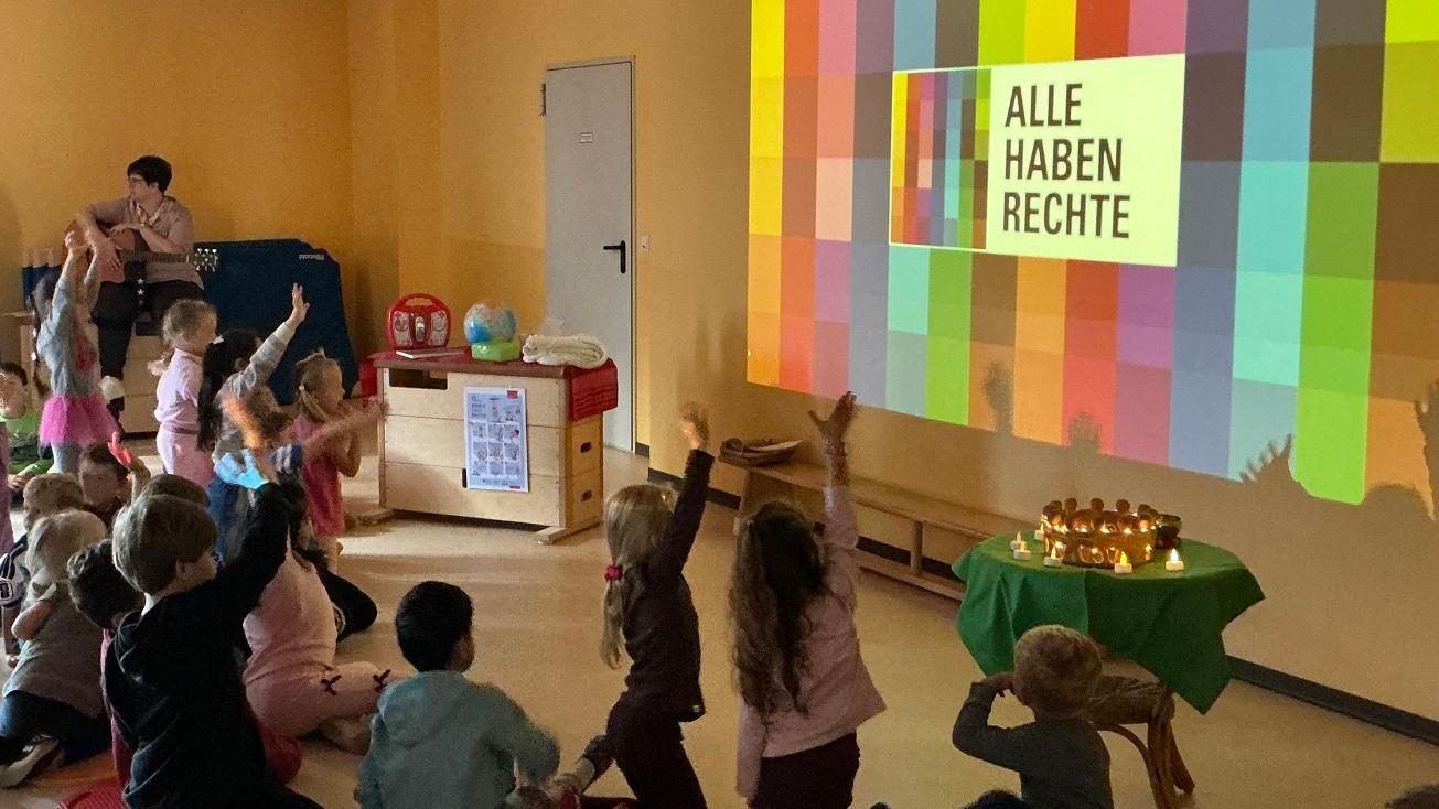 Zum Weltkindertag veranstaltete die kath. Kita St. Josef in Merchweiler einen Tag der Kinderrechte