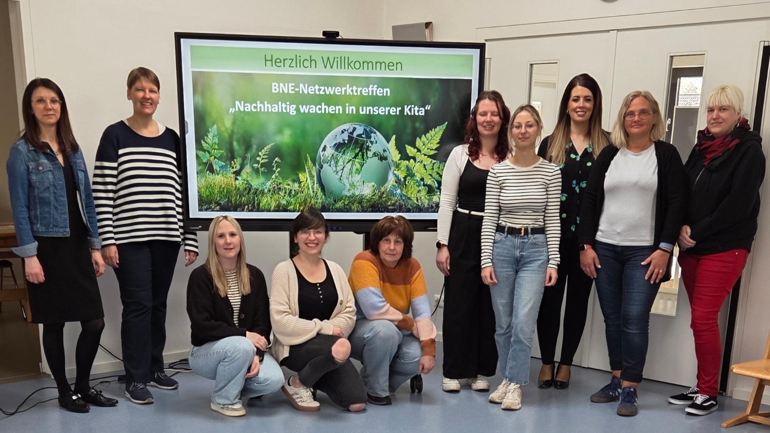 Die Teilnehmer des Netzwerktreffen der Multiplikatorinnen für Bildung für nachhaltige Entwicklung (BNE)