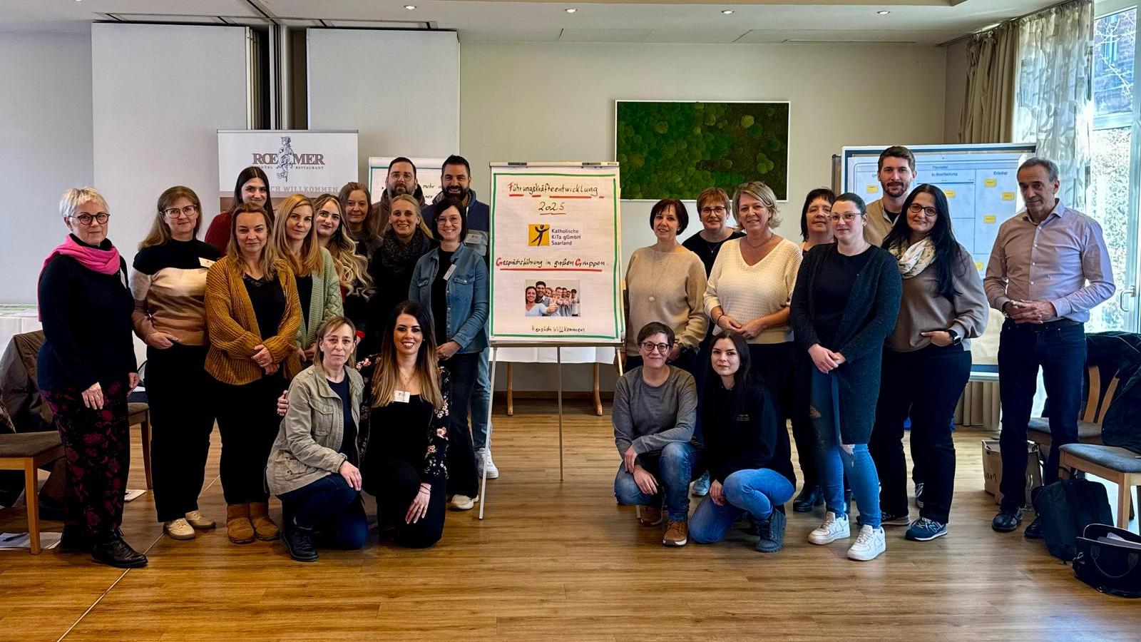 Leitungskräfte der GE Rehlingen-Siersburg und Köllertal-Warndt beim gemeinsamen Führungskräfteseminar (Foto: Andrea Hero, GL Rehlingen-Siersburg)