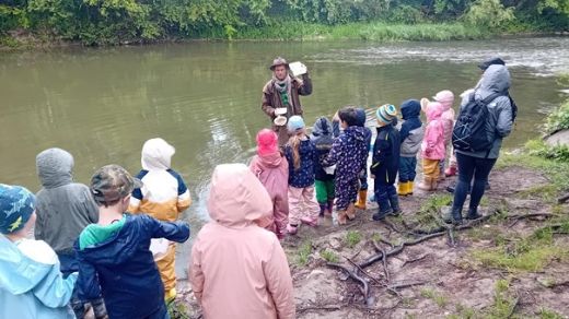 Die Vorschulkinder erlebten einen spannenden Ausflug an die Nied