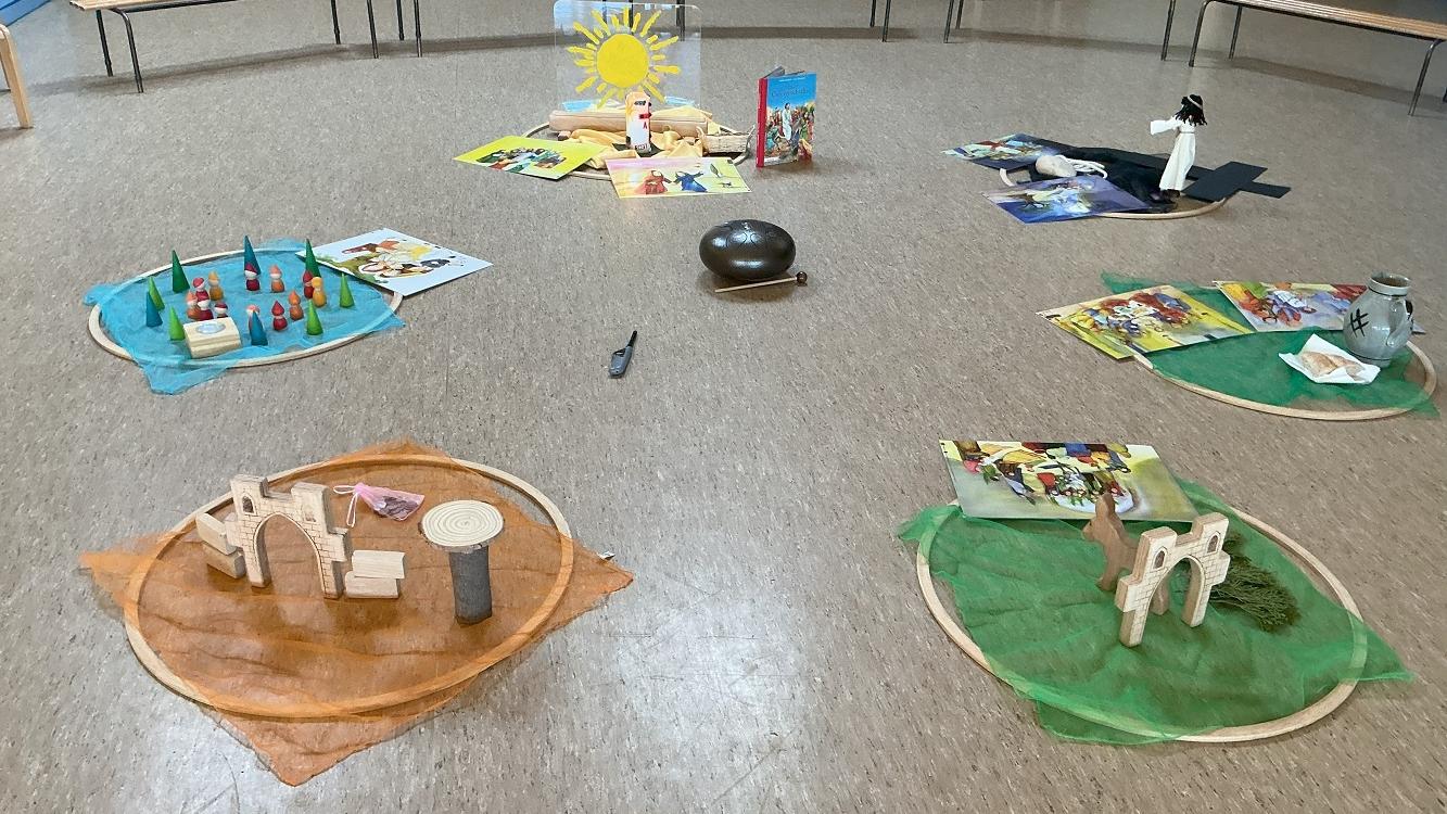 Die religionspädagogische Arbeit ist ein wichtiger Teil des Alltags in der Kita