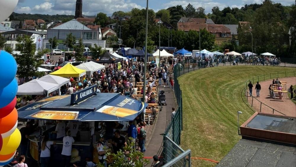 Mit einem eigenen Stand nahm die Kita St. Josef Riegelsberg am Familienfest teil